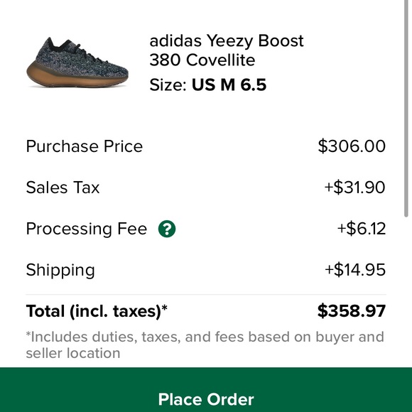 🔥Yeezy Boost 380 Covellite DS🔥M6.5=W8! - Picture 8 of 11